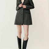 Charming Patchwork Single Breasted Blazer