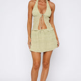 Hold Out Mini Skirt Matcha