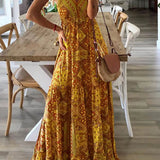 Sexy Vintage Backless Spaghetti Strap Boho Dress