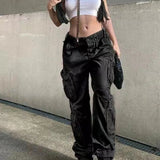 Waist Wide Leg Loose Straight Coffee Autumn Casual Female Trouser