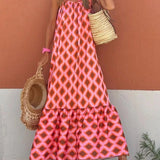 Vintage Summer Sleeveless Sexy Off Shoulder Boho Dress