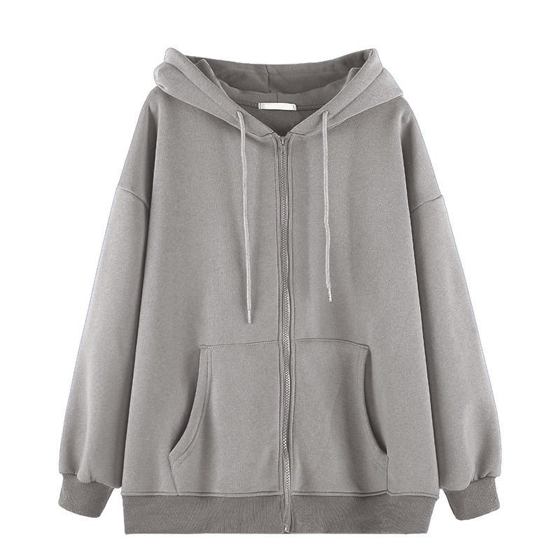 Vintage Printed Zip Up Hoodie