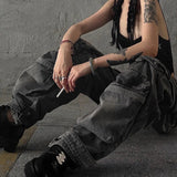 Multi-pocket High-street Cargo Pants Women Y2K Pants