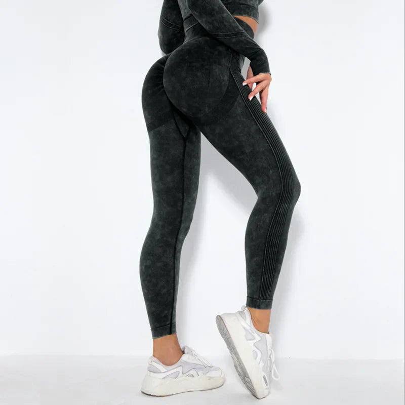 Seamless High Waist Gym Workout Belly Control Fitness Butt Lifting Sports Leggings