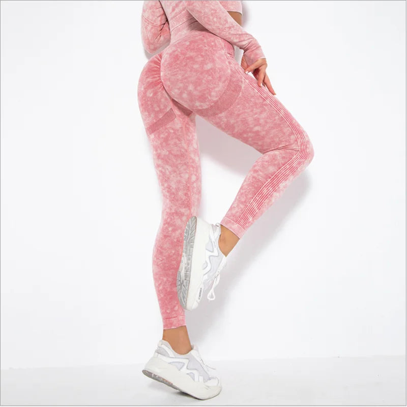 Seamless High Waist Gym Workout Belly Control Fitness Butt Lifting Sports Leggings