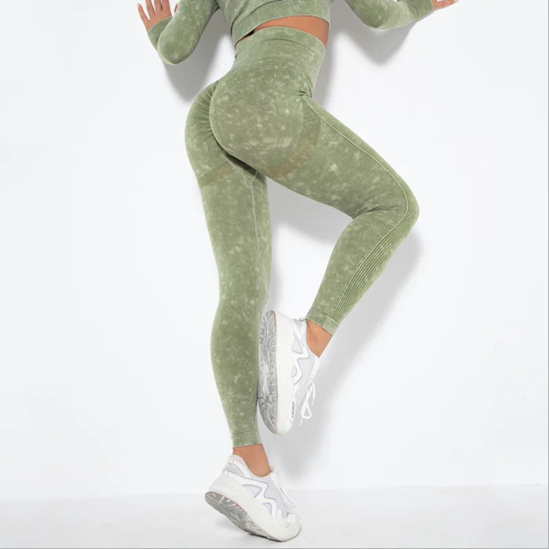 Seamless High Waist Gym Workout Belly Control Fitness Butt Lifting Sports Leggings
