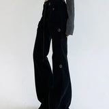 Weekeep Brown Low Rise Slim Flared Bottom