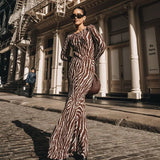 See Through Long Sleeves O-Neck Transparent Boho Dress