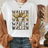 Western Shirts Boho Cow Skull Shirt with Leopard Print Short Sleeve