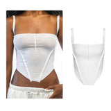 Backless Sleeveless Spaghetti Strap Halter Camis