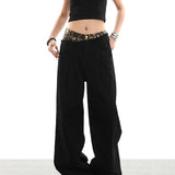 Vintage Streetwear High Waist Wide Leg Denim Jeans