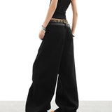 Vintage Streetwear High Waist Wide Leg Denim Jeans