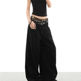 Vintage Streetwear High Waist Wide Leg Denim Jeans