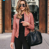 PU Leather Thick Warm Jacket