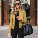 PU Leather Thick Warm Jacket