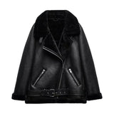 New Faux Leather Double Sided Coat
