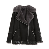 New Faux Leather Double Sided Coat
