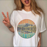 Women Clothing Print Female Top Short Sleeve Tee