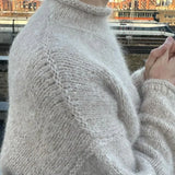 Women Elegant Solid Round Neck Basic Knitted Pullover Fashion Long Sleeves Sweater