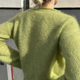 Women Elegant Solid Round Neck Basic Knitted Pullover Fashion Long Sleeves Sweater