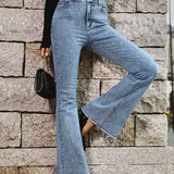 Stretch High Skinny Bell Double Trouser
