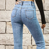 Stretch High Skinny Bell Double Trouser