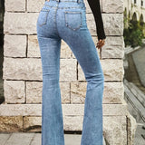 Stretch High Skinny Bell Double Trouser