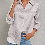 Leopard Print Luxury Blouse