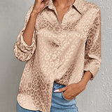 Leopard Print Luxury Blouse