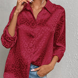 Leopard Print Luxury Blouse