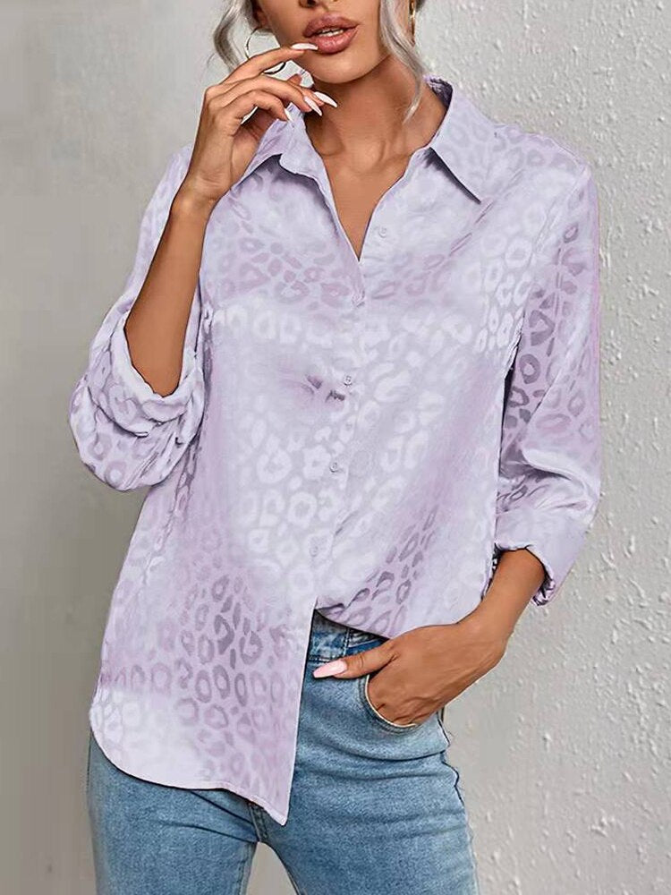 Leopard Print Luxury Blouse