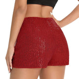 Women'S High Elastic Sequins Bar Performance Female Clothing Korean Fashion Trousers Pantalones Cortos Short