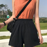 Women 2025 Summer Fashion NEW Casual Clothes Solid color egan Hip hop punk Pocket harajuku Vintage Short