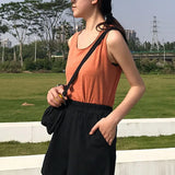 Women 2025 Summer Fashion NEW Casual Clothes Solid color egan Hip hop punk Pocket harajuku Vintage Short