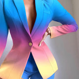 Colorful Long Sleeve Blazer