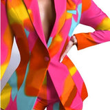 Colorful Long Sleeve Blazer