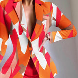 Colorful Long Sleeve Blazer