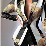 Colorful Long Sleeve Blazer