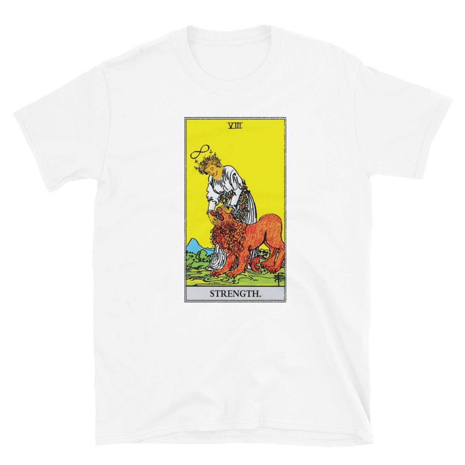 Women T-shirt Tarot Print Tops Casual Ladies Basic