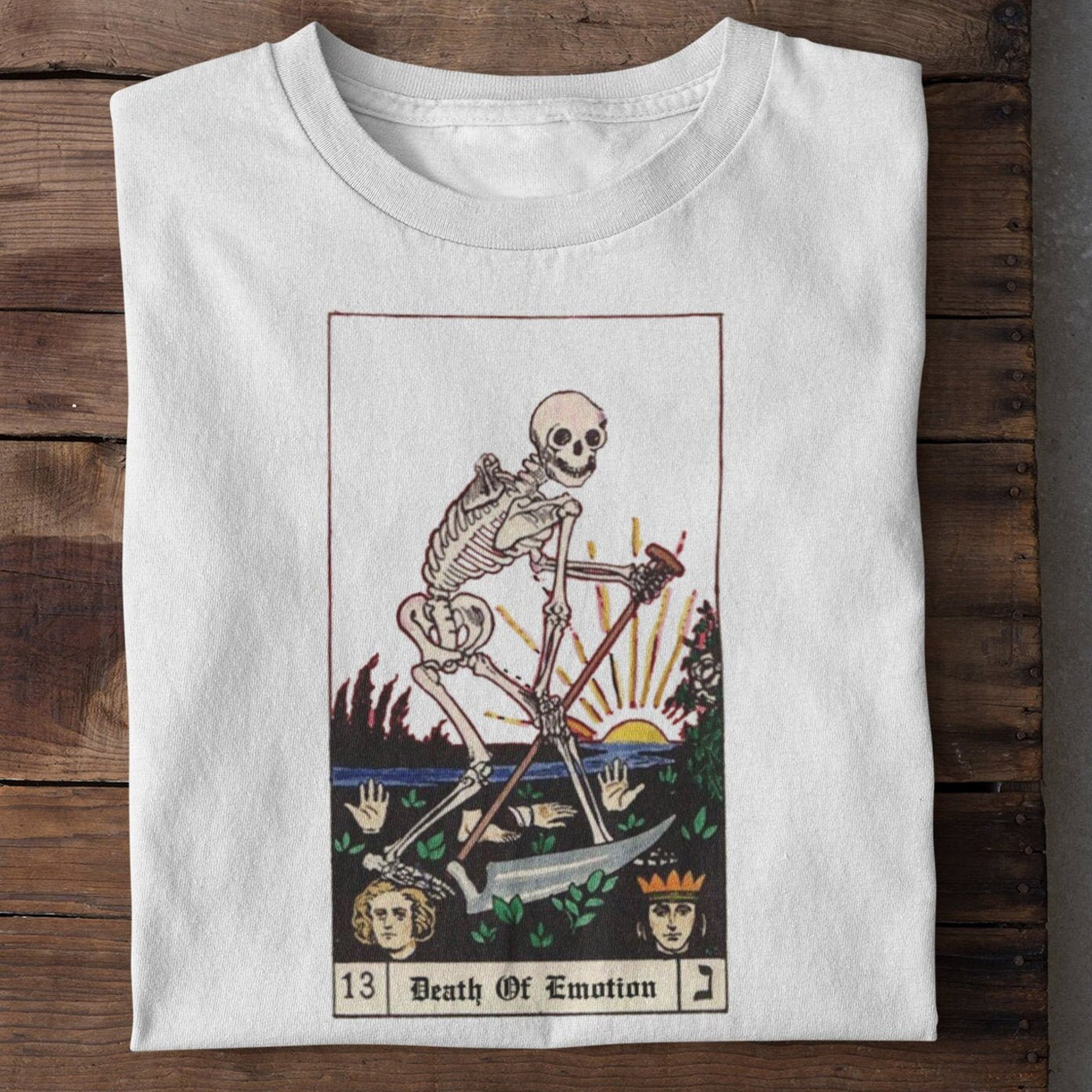 Women T-shirt Tarot Print Tops Casual Ladies Basic