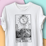 Women T-shirt Tarot Print Tops Casual Ladies Basic