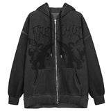 Vintage Angel Print Hoodies