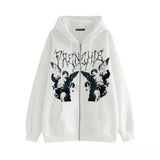Vintage Angel Print Hoodies