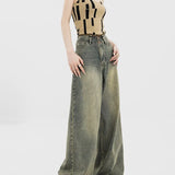 Vintage Korean High-Waist Grunge Streetwear Jeans
