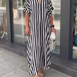 Loose Office Lady Fashion Casual Beach Maxi Boho Dress