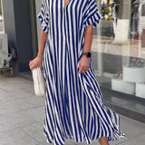 Loose Office Lady Fashion Casual Beach Maxi Boho Dress
