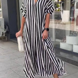 Loose Office Lady Fashion Casual Beach Maxi Boho Dress
