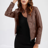 Crop Long Sleeve Pocket Ins Solid Standing Collar Formal Business Slim Women's Autumn Blazer Coat Jacket