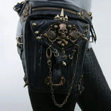 Steam Punk Gothic Waist Leg Hip Belt Mobile Phone Messenger Fanny Bag
