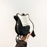 Guitar Shape 2025 Trend Halloween Party Gothic Crossbody Sling Shoulder Bag